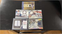 Lot of 5 Baseball Game Used Cards