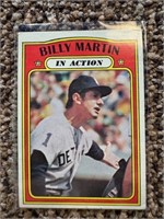 1972 Topps Billy Martin in Action