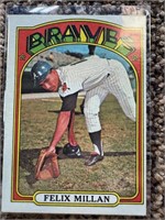 1972 Topps Felix Millan Braves MLB