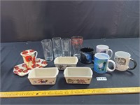 Glassware, Mugs, Dishes, More