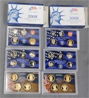 (2) 2008 US Mint Proof Sets.