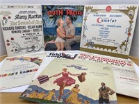 Selection of six LP recordings of Broadway