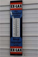 EX-Lax Porcelain Advertising Thermometer