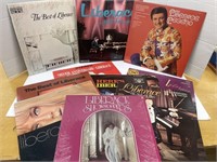 Set of 10 classic Liberace LP records.