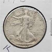 1944 S WALKING LIBERTY HALF DOLLAR