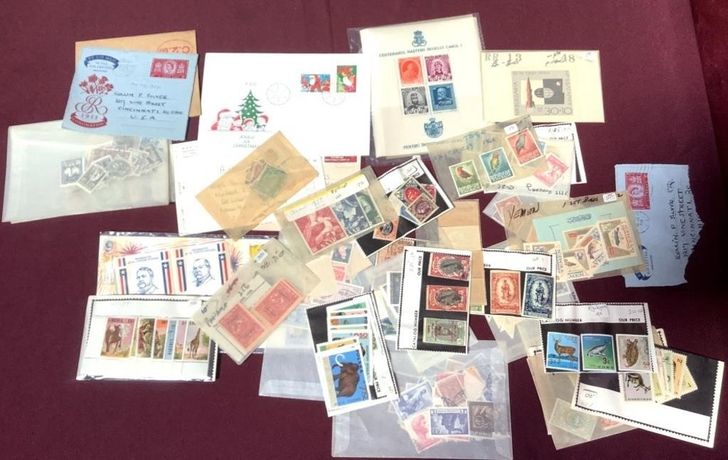 Lot Of Vintage Stamps- Many Foreign