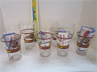 Redskin Coca`Cola Superbowl glasses (6)