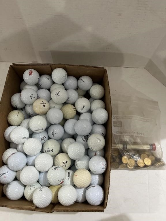 Flat of Golf Balls and Tokens