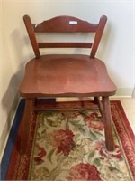 Mid Century low back Rock Maple accent chair