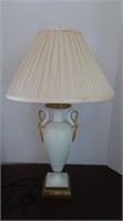 Grecian Urn Porcelain Lamp w/Shade --28"H