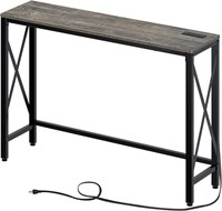 Rolanstar Console Table With Power Outlet, Narrow