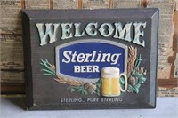 Vintage Welcome Sterling Beer Pub/Bar Sign
