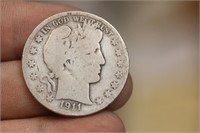 1911 Barber Silver Half Dollar