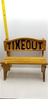 CHILDS TIMEOUT WOODEN BENCH SEAT-20X19X10
