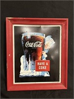 "HAVE A COKE" SIGN WITH FRAME