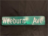 WEEBURN AVE SIGN
