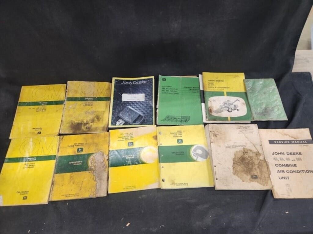 Lot JD Combine & Header Manuals