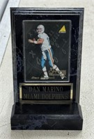 Dan Marino Football Card on Plaque