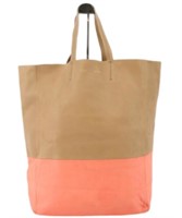 Celine Horizontal Leather Cabas Tote Bag