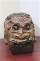 A Carved Wood Chinese Kylin