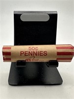 QTY 1 ROLL 50 UNSEARCHED WHEAT PENNIES CENTS