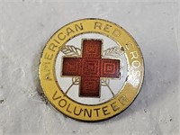 Sterling Silver American Red Cross Volunteer Pin