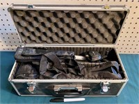 CAMERA EQUIPMENT CASE AND CONTENTS