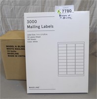 40x Baseline 3000 Mailing Labels