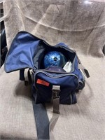bowling bag with 2 bowling balls