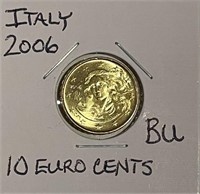 Italy 2006 BU 10 Euro Cents