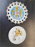 Norman Rockwell and London tourist plate