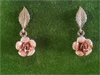 14kt & Rose Gold Earrings 2gr w/ Box