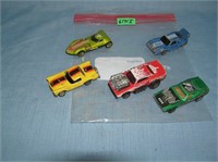 Bag lot of vintage die cast vehicles