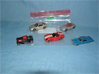 Bag lot of vintage die cast vehicles