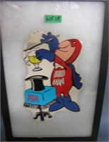 Vintage Budweiser Budman advertising display piece