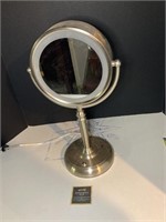 2-Sided Free Standing Lighted Bathroom Mirror