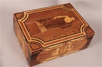 French Marquetry Box and Cover,