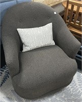 Modern Brown Upholstered Accent Chair