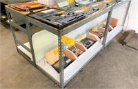 (4) METAL RACK TYPE WORKBENCHES (*See Photos)