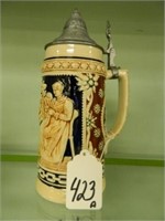 German 1794 1L Bar Scene Stein