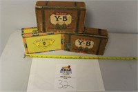 Lot of 3 Cigar Boxes