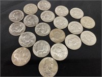 $10 in 90% Franklin Halves