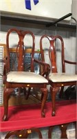 Set of four padded chairs 2 captain 2 standard