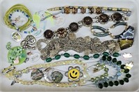 Vtg Earthtone Fashion Jewelry Collection