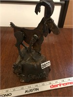 Metal billy-goat sculpture “Benge"