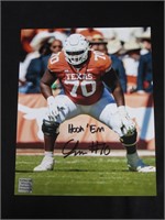 CHRISTIAN JONES SIGNED 8X10 PHOTO TEXAS COA