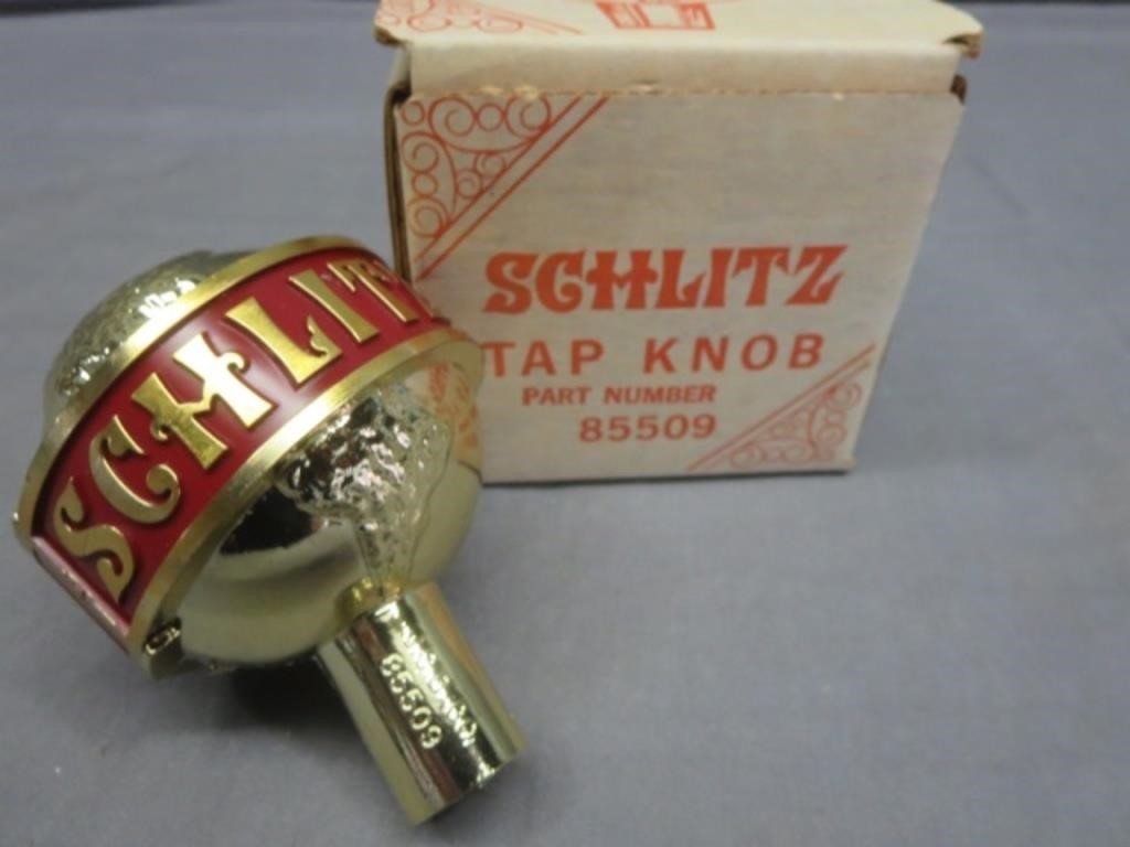 WOW NOS Schlitz Beer Tap Handle w/ Original Box