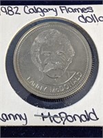 1982 Calgary Flames Dollar Lanny McDonald