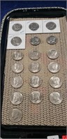 (19) Assorted Kennedy Half Dollar Coins