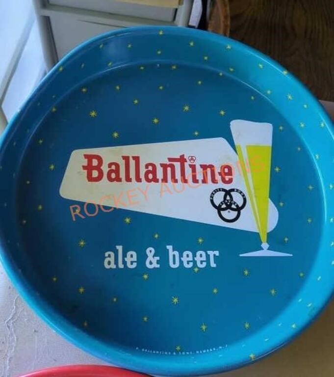 ballatine vintage beer tray